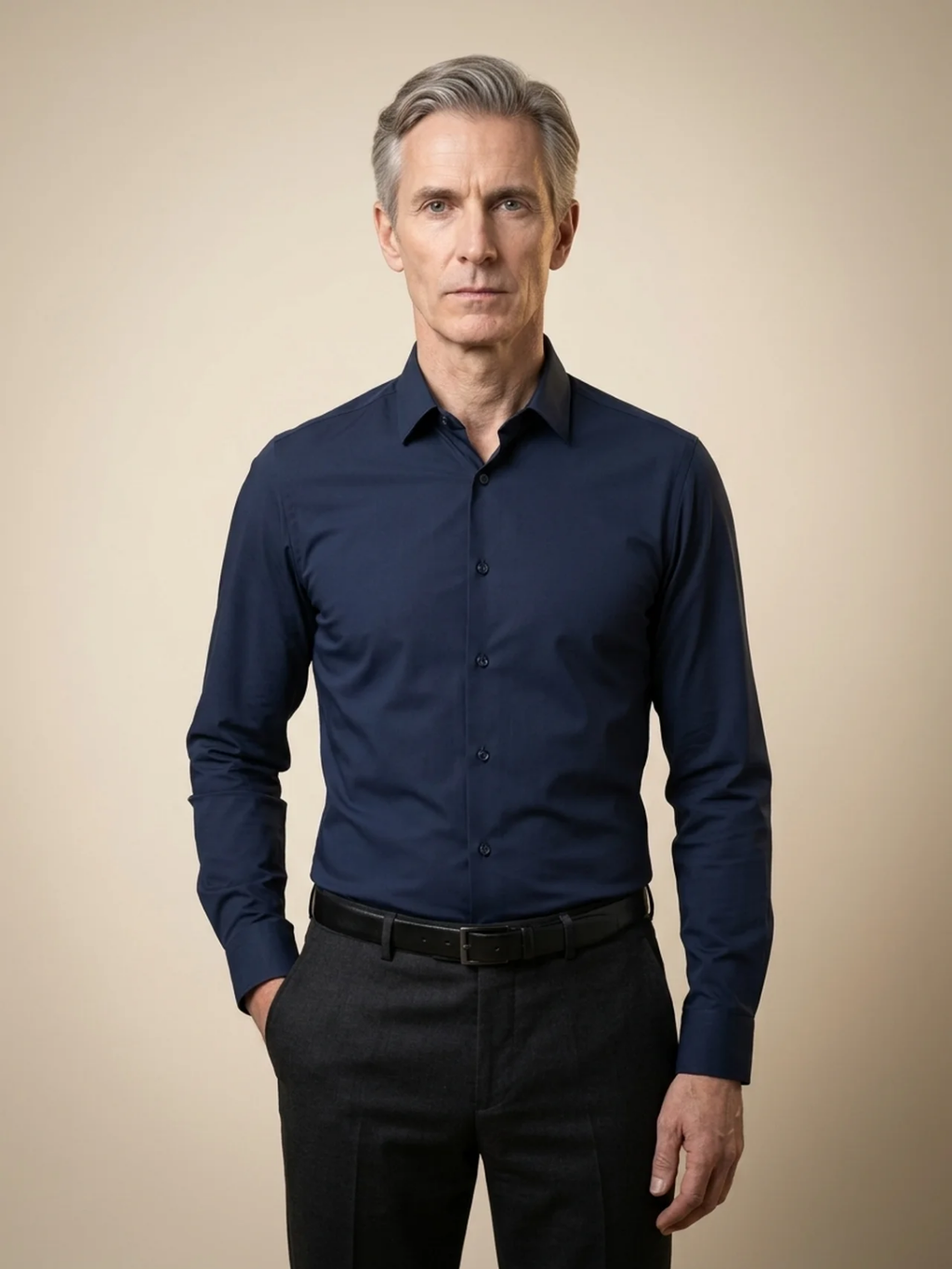 Tyldorn | Men's Shirt NoPress™ Navy
